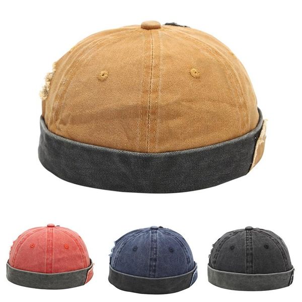 

men hat cap quick dry sports adjustable hiking camping caps crimping brimless skull retro outdoor running hats, Black;white