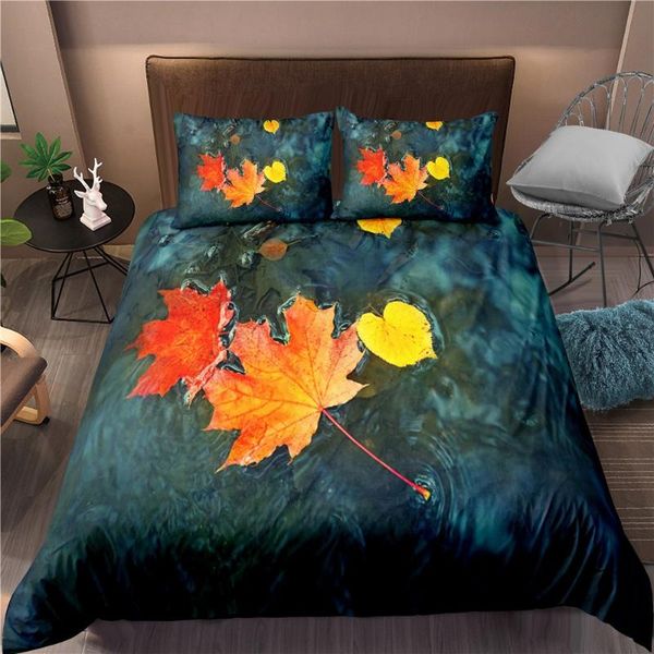 

designer bedding 2/3 pieces sets 3d print blue duvet cover home bed quilt twin  set