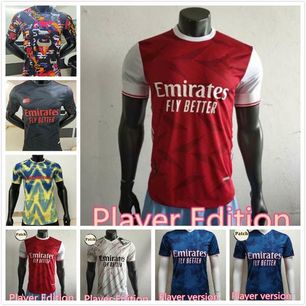 

player version soccer jersey 20 21 pepe saka nicolas tierney henry willian maitland-niles 2021 football shirts, Black;yellow