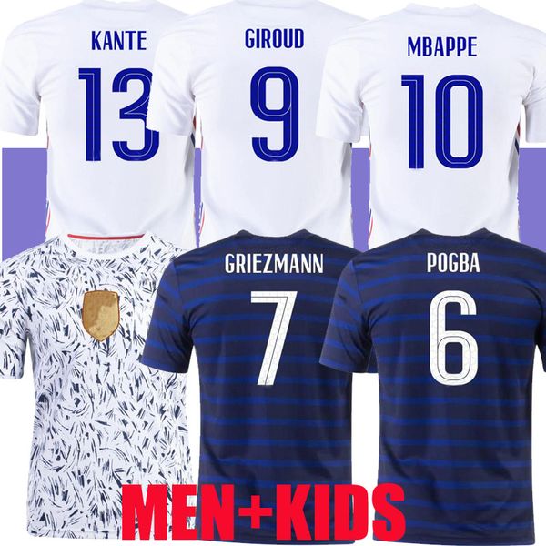 

euro 2020 cup mbappe griezmann france soccer jersey pogba giroud kante maillot de foot equipe maillots enfants football uniforms la 2021 100, Black;yellow