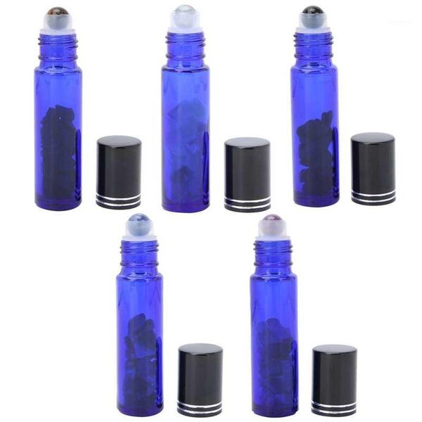 

storage bottles & jars spray bottle empty lip gloss tubes professional blue essential oil roller simple portable glass roll on 10ml