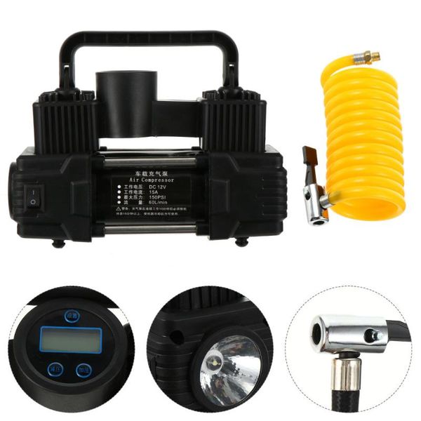 bike pumps car air pump double cylinder portable auto tire inflatable