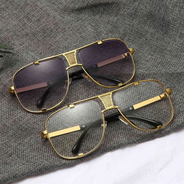 

2020 fashion Metal gradient square frames men's sunglasses by design drive sunglasses Vintage sunglasses oculos de sol Glasses wholesale, White;black