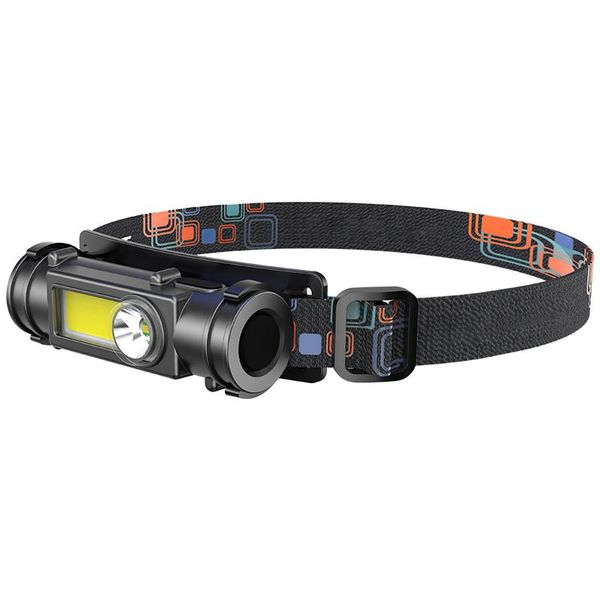 

headlamps 10w cob led emergency headlamp 18650 work light inspection lamp portable fishing spotlight camping floodlight