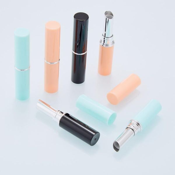 

storage bottles & jars 20/50pcs 8.1mm lip tube mini oblique slim cosmetic packaging lipstick container empty tubes