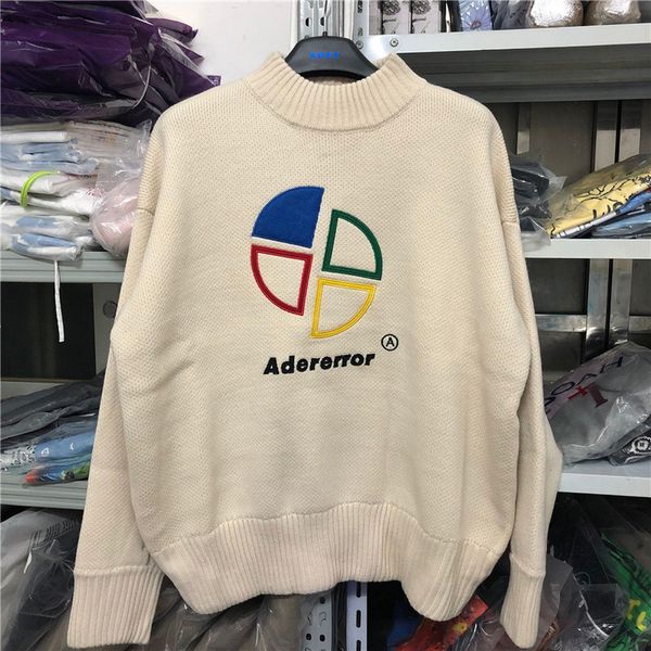 

men's sweaters onesize embroidery adererror sweater men woman crewneck ader error sweatshirts t5ry, White;black