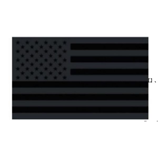 New3x5ft bandeira americana preta 90x150cm bandeiras azuis finas bandeiras Estados Unidos Estrelas estrelas Ewe7449