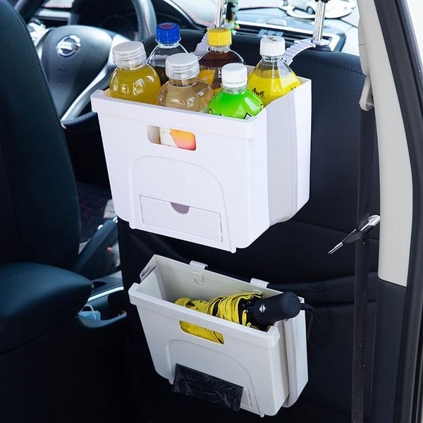 

car organizer foldable hanging type garbage bin multifunctional creative umbrella storage vehicle can trash waste container