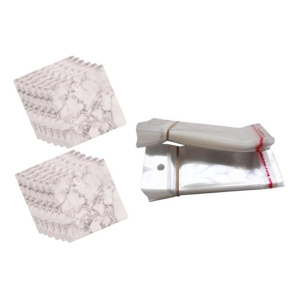 

greeting cards 200pcs practical earrings display jewelry packaging with bags