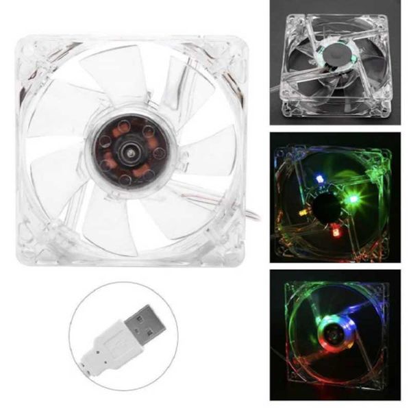

cooling fan 8cm 5v color luminescence usb power lappads