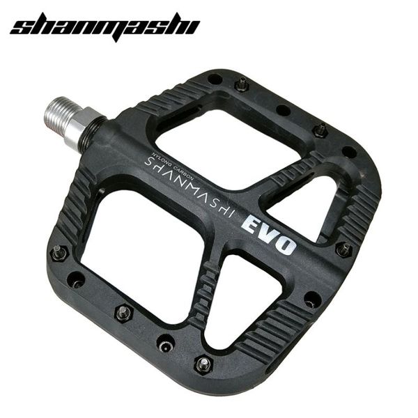 

bike pedals shanmashi evo mountain bicycle pedal nylon fiber wide comfortable flat big foot road 3 bearings cycling part