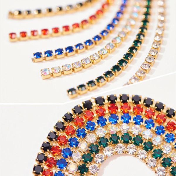 

6pcs/set nail chains decoration colorful rhinestone metal art decorations 3d diy jewelry manicure tips decor1, Silver;gold