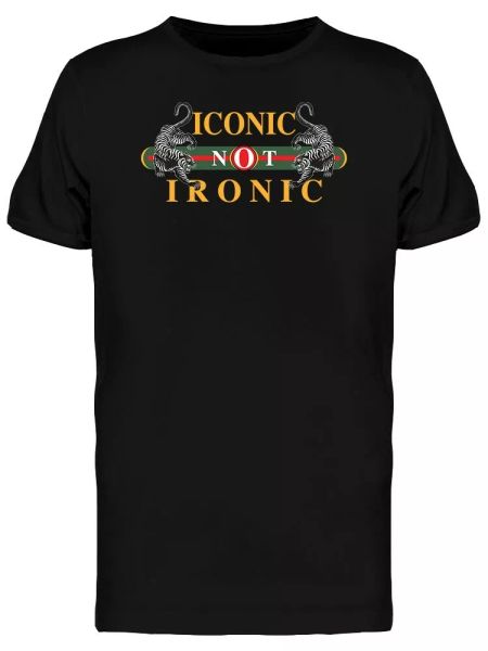 

iconic asian tiger icon tee men's -image by shutterstock, White;black