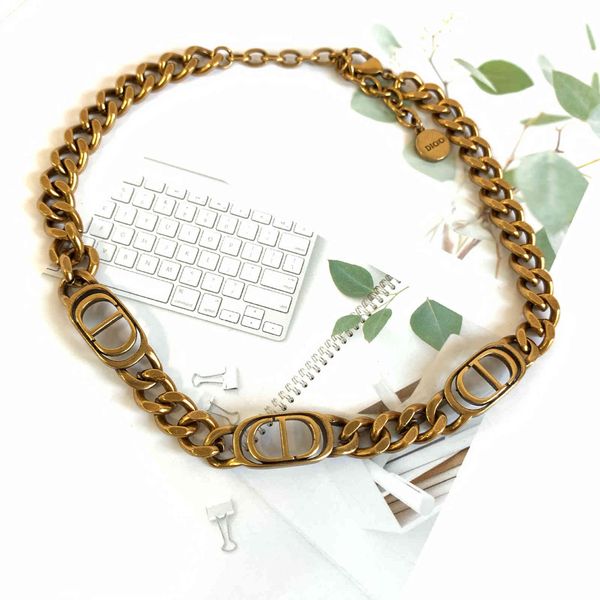 

family letter clavicle neck chain necklace women's net red high version bracelet women, Silver