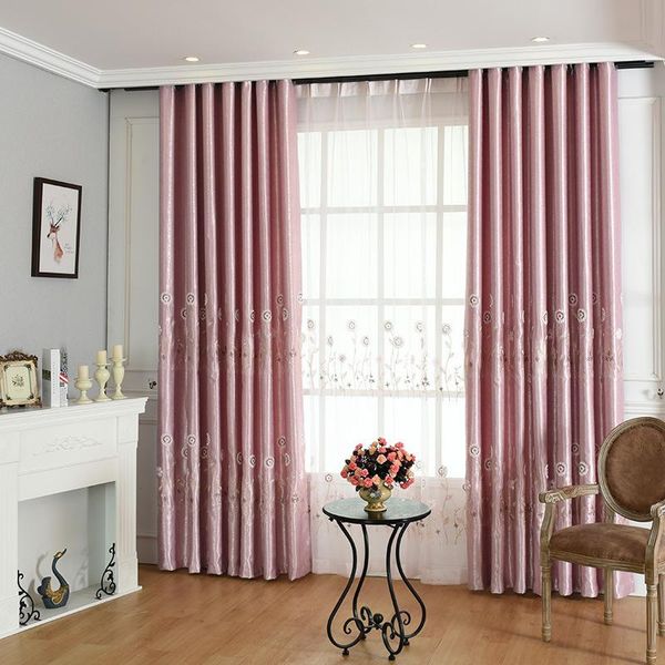 

curtain & drapes modern simple jacquard shading curtains for living room dining bedroom. 100% polyester