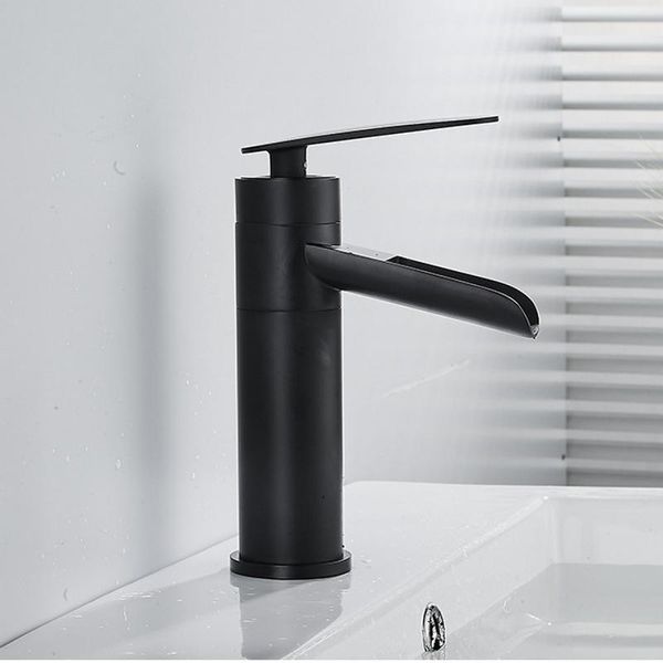 

basin faucet black waterfall bathroom sink faucets and cold water mixer tap toilet single handle moder