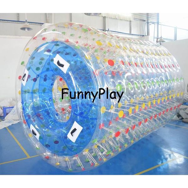 

life vest & buoy inflatable water roller,customized transparent walking wheel ball outdoor beach swim ring entertainment toys