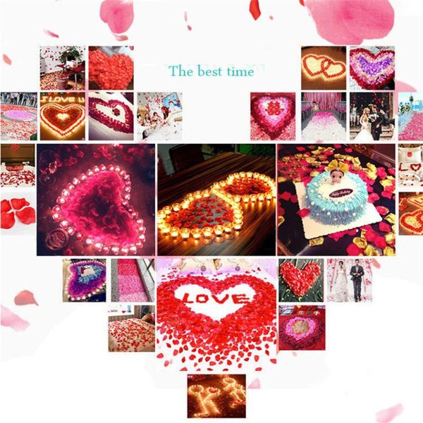 

2000pcs silk rose petals artificial flower wedding favor bridal shower aisle vase decor confetti #30 decorative flowers & wreaths