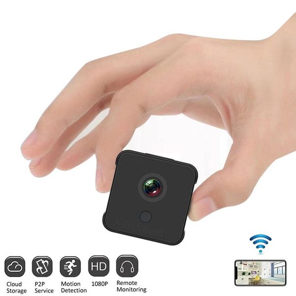 

mini cameras hd ip camera 1080p wifi portable wireless security built-in microphone with night vision and motion detection