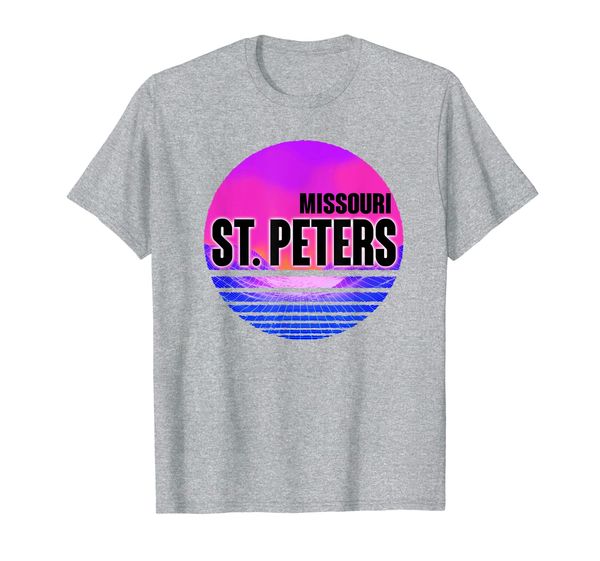 

vintage st. peters vaporwave missouri t-shirt, White;black