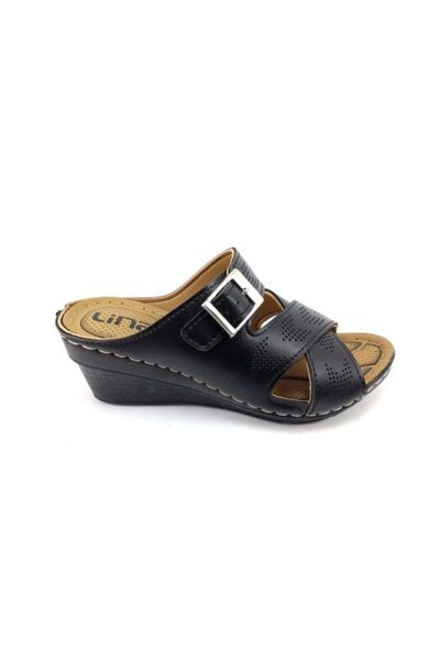 

slippers black sealant base orthopedic 36 38 number front light with buckled lady