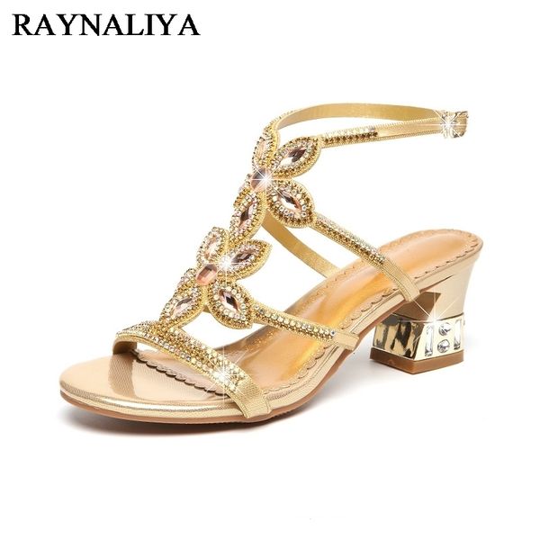 

{category} summer women high heels rhinestone sandals female gladiator crystal split leather shoes lady pumps c0027 c0kz, Black