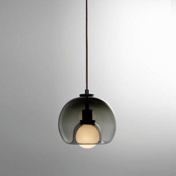 

pendant lamps modern europe led iron stone nordic light chandelier hang home lighting bedroom