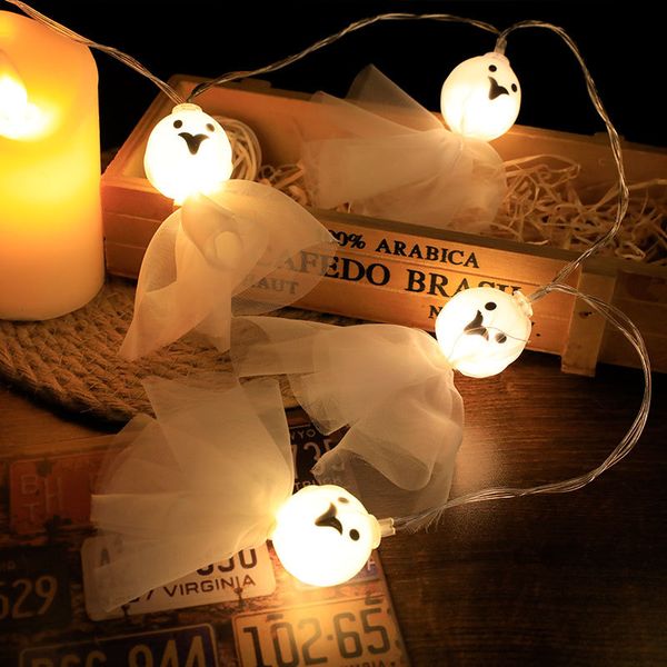 1,5 m HalloweenDay Led Stringa di luce Viola Bat Party Zucca Horror Fantasma Festival Happy Halloween Party Decor per la casa