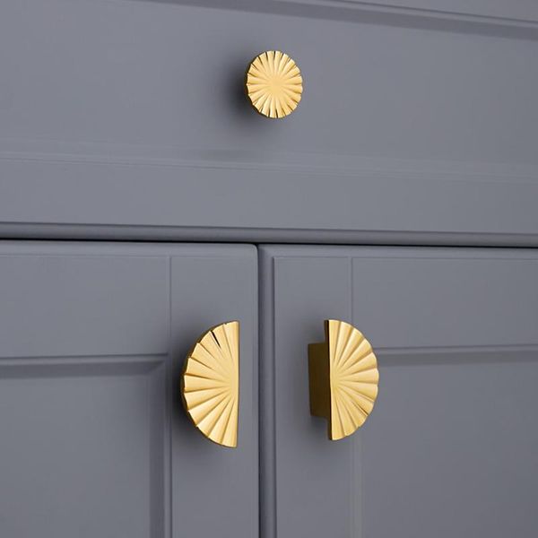 

handles & pulls semi-circular shape /door knob european antique diy furniture sector drawer kitchen cabinet gold knobs and