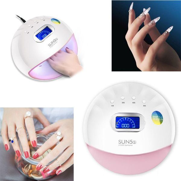 

uv 30 led lamp nail dryer auto sensor lcd monitor manicure gel varnish polish curing 4 timer setting art tools dryers