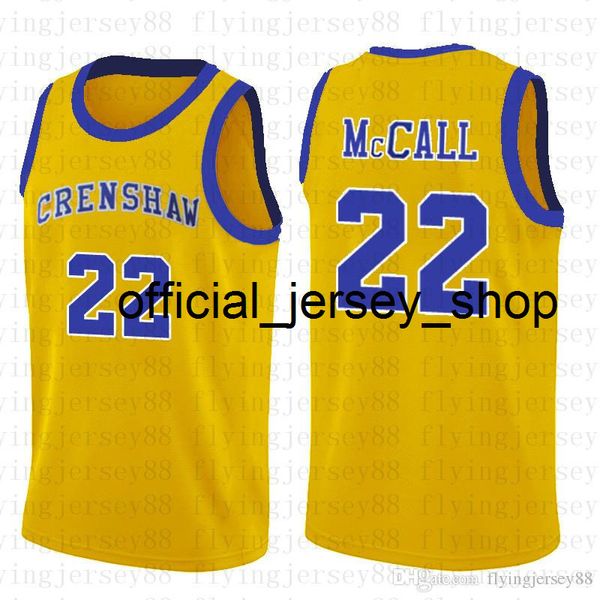 Love Basketball-Film MCCall 22 Film 14 Will Smith Jersey Bel-Air Academy Movie Version Jersey #25 Carlton Banks Trikots Grün Gelb