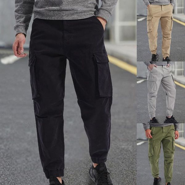 

men's pants streetwear black mens harem joggers men cargo hip hop casual pockets sweatpants male oversized fashion trousers #t3g