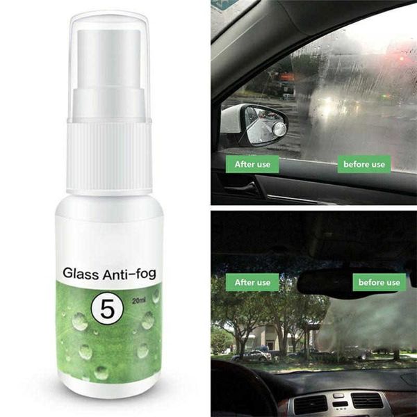 

1pc 20ml anti-fog agent anit-fog spray car window glass bathroom cleaner car cleaning car accessories auto accessories