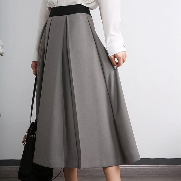 

gaoke's new high waist skirt in spring and summer 2021, White
