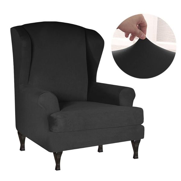 

wing chair cover home decor high stretch non slip furniture protector slipcover full wrap soft dustproof couch modern washable covers