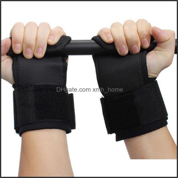 

wrist safety athletic outdoor as sports & outdoorswrist support selling adjustable fitness weight lifting hooks sport training gym grips str, Black;red