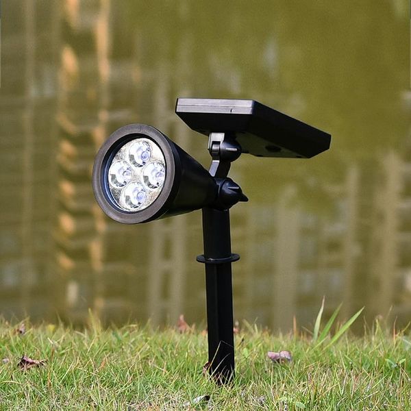 Faretto Lampada da prato Giardino esterno Pannello solare Potenza regolabile Luce di inondazione Lampade a LED Tuinverlichting