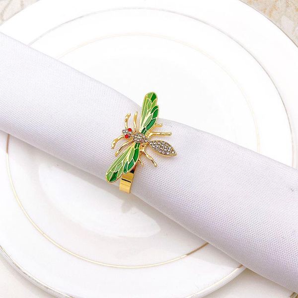 

napkin rings 8pcs/lot ring bee button wedding banquet holiday party deskdecoration