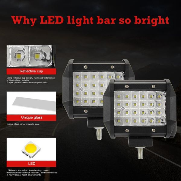 

four rows of 4 inches 200w car light assembly for trucks cars led work bar off road suv boat 12v 24v working