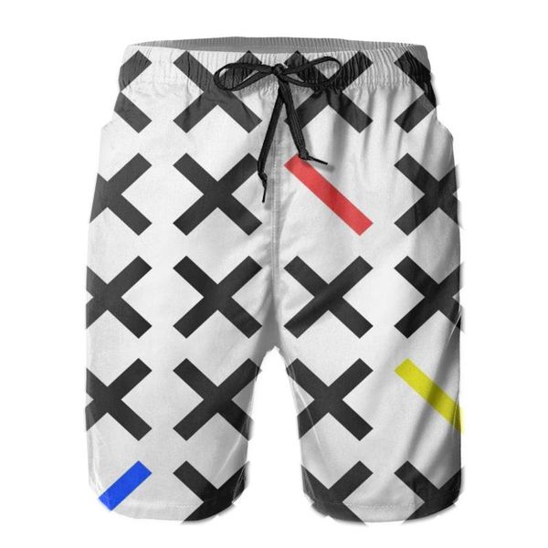 

men's shorts men sweatpants minimalism black surfing beach board swim trunks sport quick dry mesh casual graphic for adult, White;black