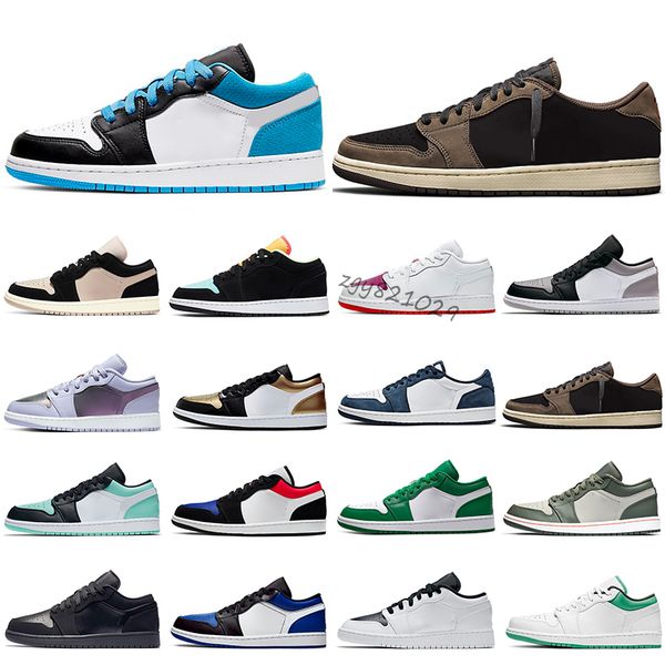 

2021 men jumpman 1 low high og shoes 1s colores vibras dye pine green pink women sneakers hack travis trainers court purple sports 36-45 xzy
