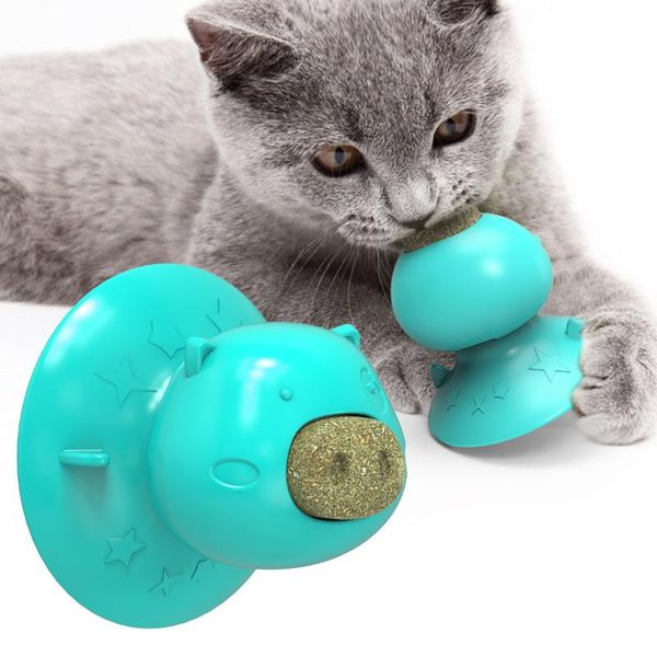 

cat toys lick kitten kitty mint licking molar suction cup catnip toy for