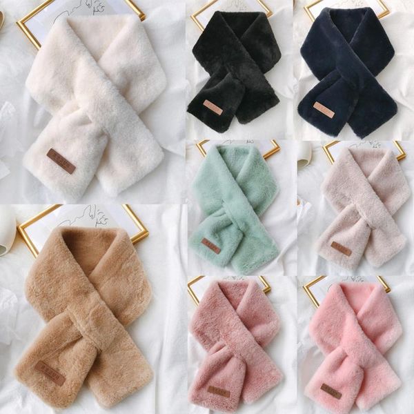 

scarves spring winter women scarf faux fur pure color outerwear warm casual vintage elegant lady bufandas hombre, Blue;gray