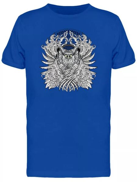 

tattoo art owl territory tee men's -image by shutterstock, White;black