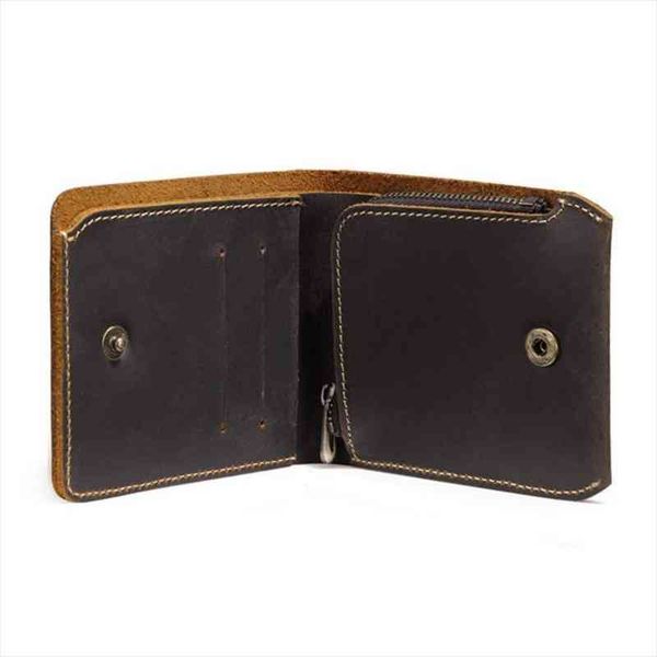 

fashion mens business bifold wallet small short male casual genuine leather credit id card coin holder case purse, Red;black