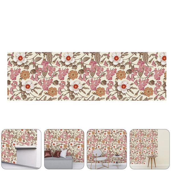 

wallpapers 1 set home decoration plant wall sticker decal room background wallpaper (random color)