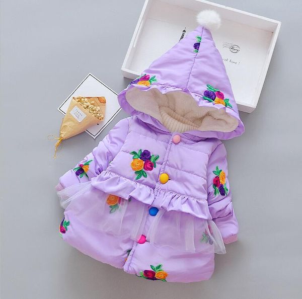 

infant girl coats baby jacket fashion printing warm thick kids girls toddler hooded jackets outerwear for kids winter clothing, Camo