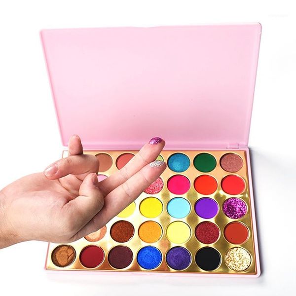 

colors eye matte shimmer natural shadow earthy pearly lasting waterproof easy to color glitter palette 1