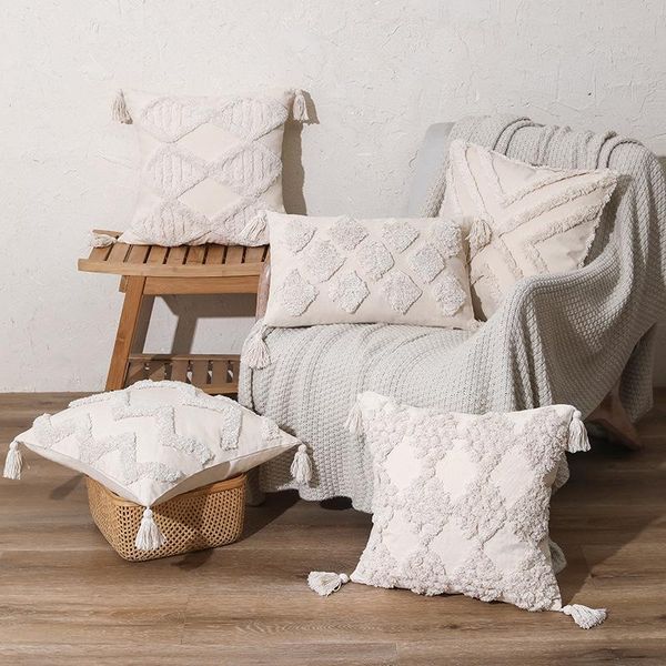 

cushion/decorative pillow tufted cushion cover moroccan style for sofa nordic decorative kussenhoes 45x45 home decor pillowcase