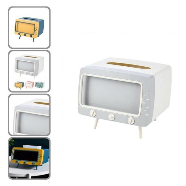 

tissue boxes & napkins smooth great creative tv shaped paper dispenser box sturdy holder card slot design for home